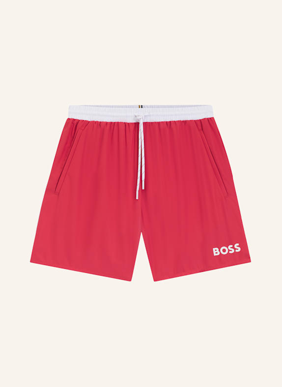 BOSS Badeshorts STARFISH DUNKELROT