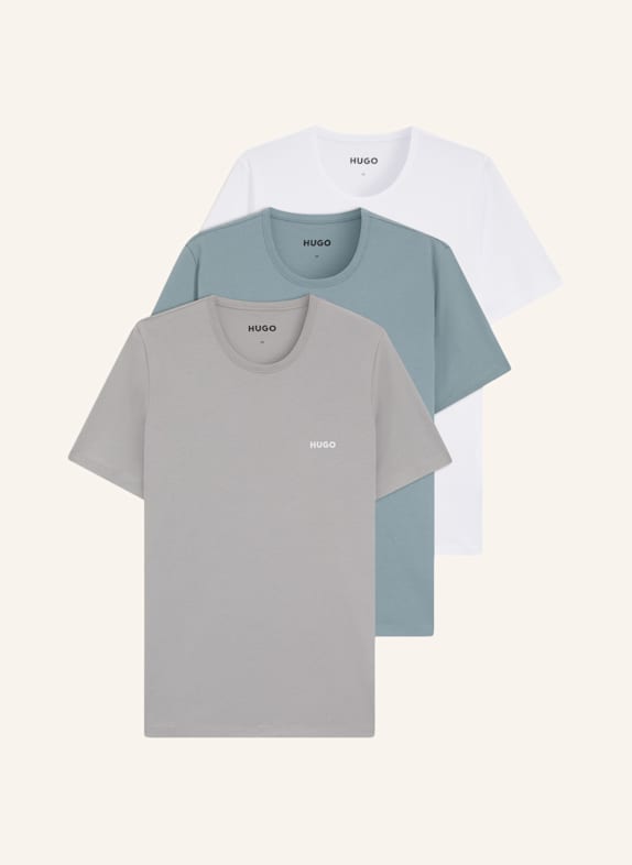 HUGO Unterwäsche Top T-SHIRT RN TRIPLET P Regular Fit SCHWARZ/ ROT