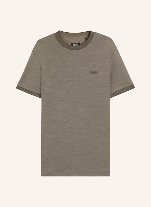BOSS T-Shirt C-THOMPSON 242_AM Regular Fit TAUPE
