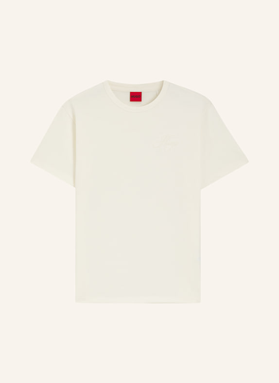 HUGO T-Shirt DAMACIA_7 Regular Fit BEIGE