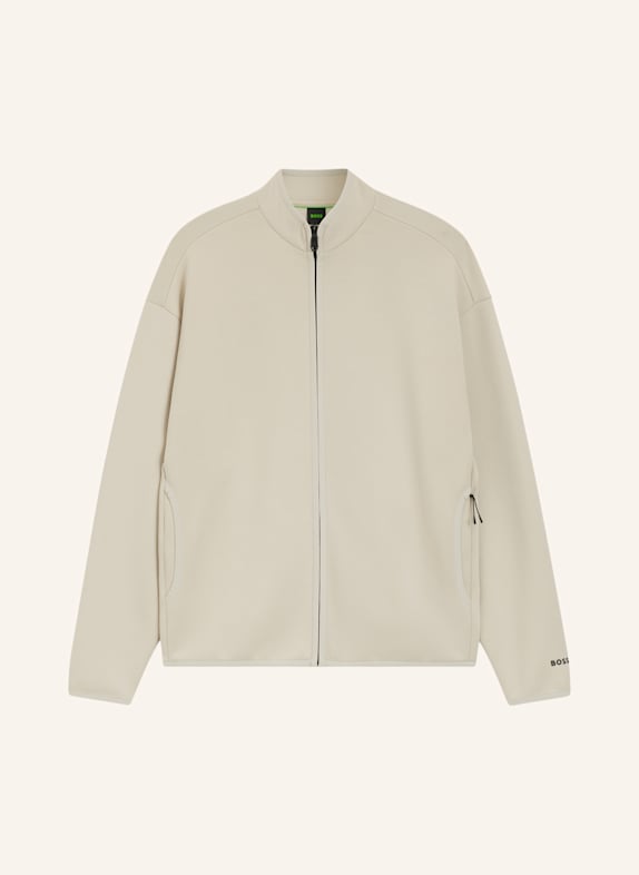 BOSS Sweatshirt SW_GLOBE FZ Relaxed Fit BEIGE