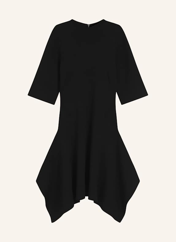 BOSS Gestricktes Kleid FLARIS Slim Fit SCHWARZ