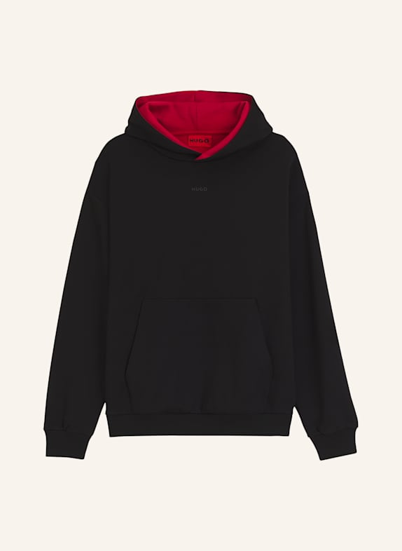 HUGO Sweatshirt DANEONY Relaxed Fit SCHWARZ