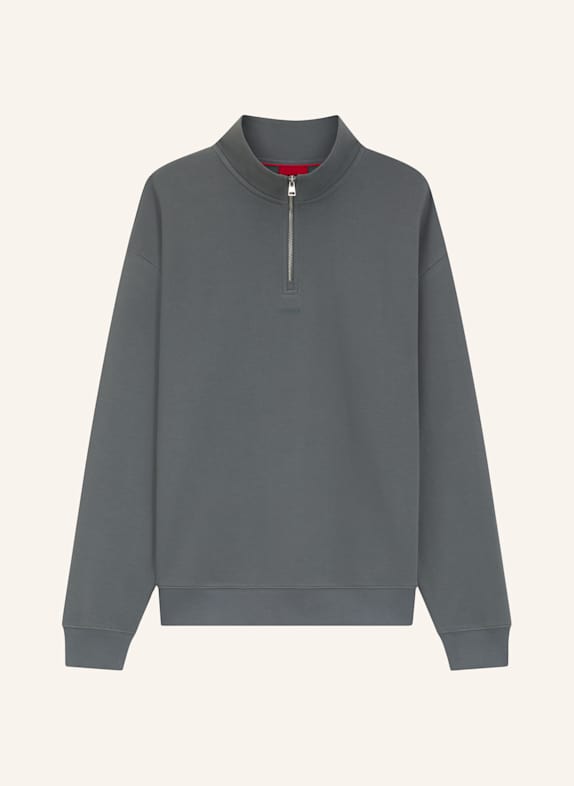 HUGO Sweatshirt DURTY244 Relaxed Fit GRAU
