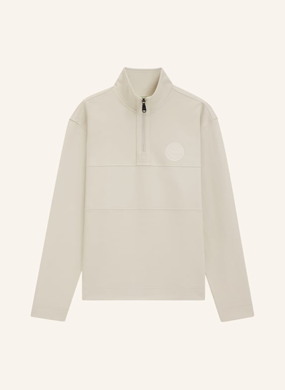 BOSS Sweatshirt SW_JOIN QZ Regular Fit BEIGE