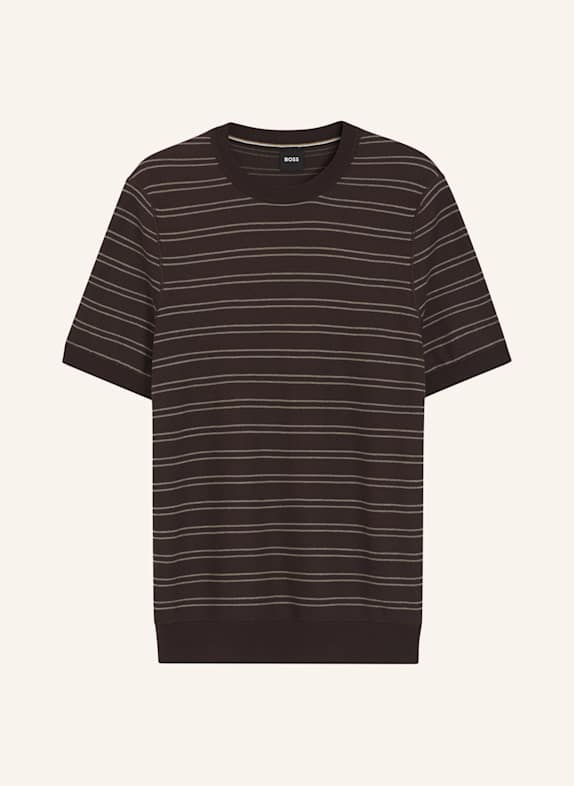 BOSS Pullover H-NALON Regular Fit DUNKELBRAUN