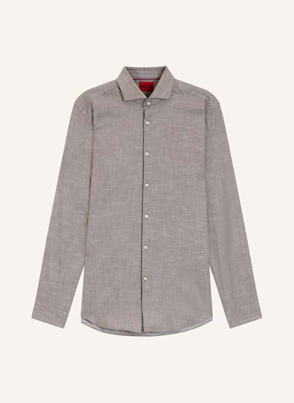 HUGO Business Hemd KASON Slim Fit HELLBRAUN