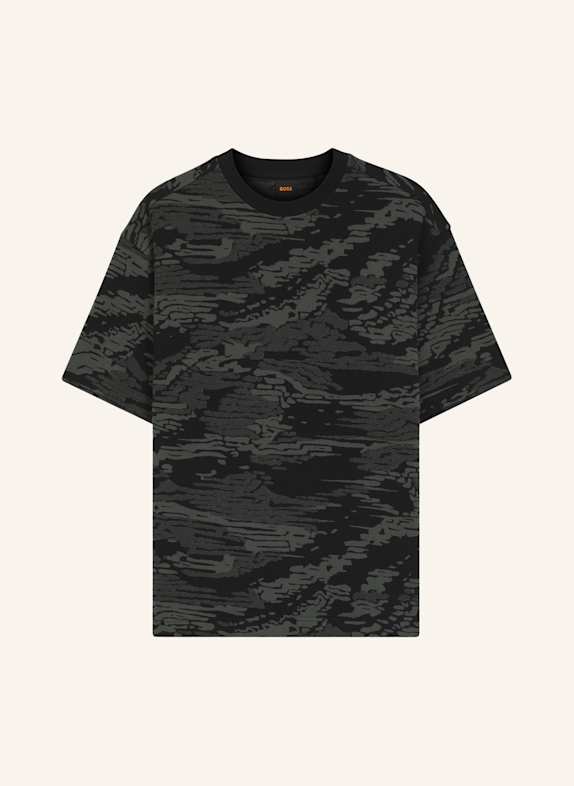BOSS T-Shirt TE_WILDNATURE Relaxed Fit SCHWARZ