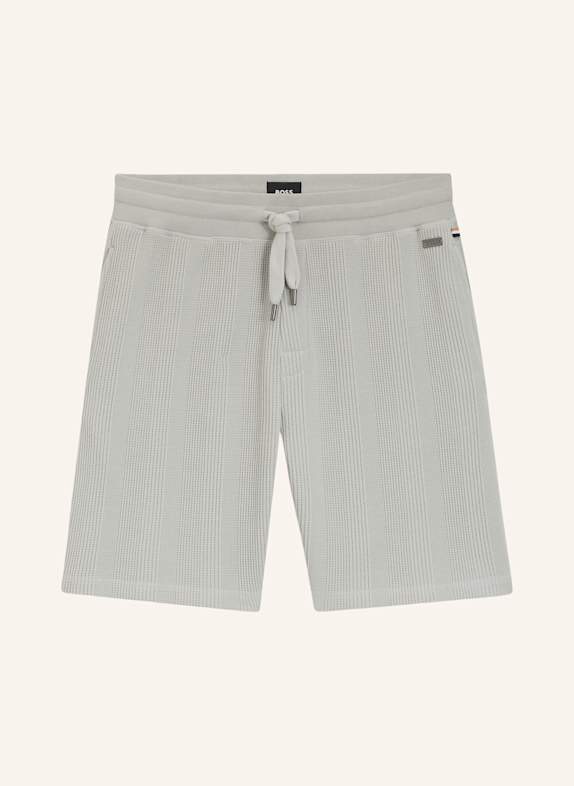 BOSS Loungewear Unterteil STRUCTURE SHORTS HELLGRAU