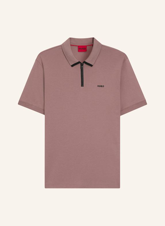 HUGO Poloshirt DALOMINO Regular Fit HELLBRAUN