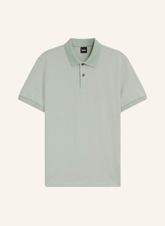 BOSS Piqué-Poloshirt PARLAY HELLGRÜN