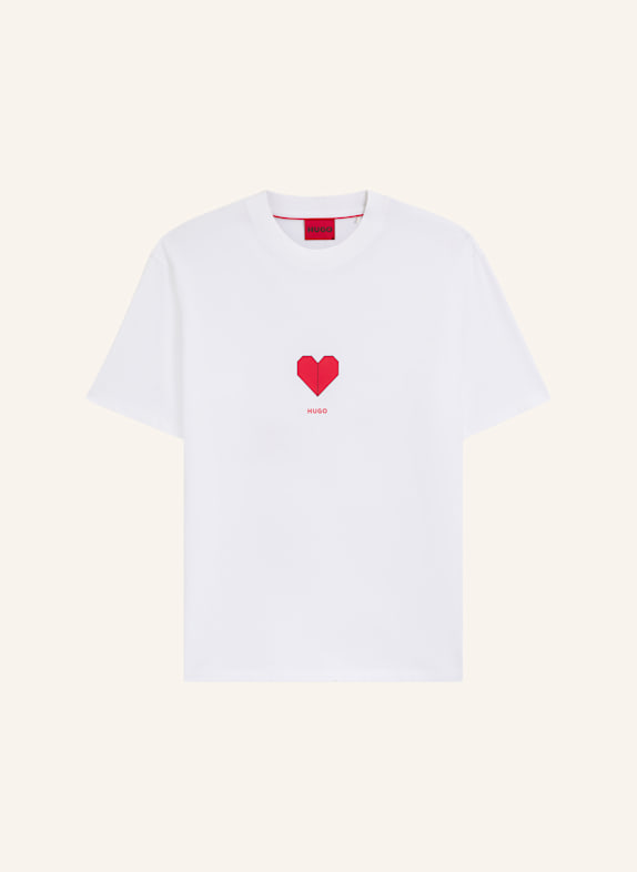 HUGO T-Shirt DALENTIN Relaxed Fit WEISS