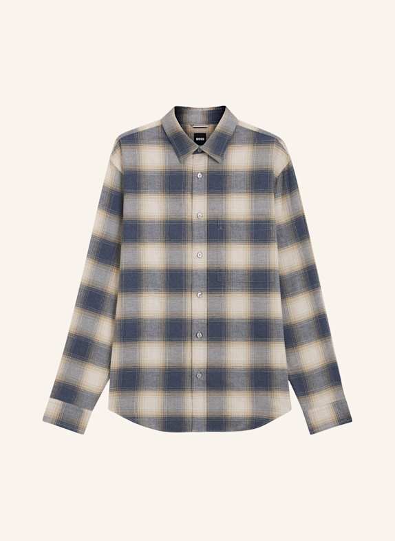 BOSS Casual Hemd H-OWENL-K-P-261 Relaxed Fit BLAU