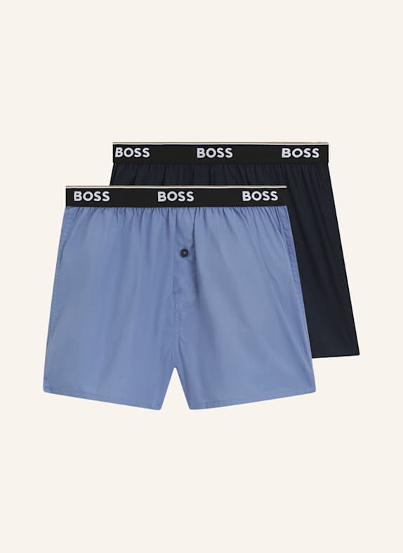 BOSS Pyjamas Unterteil 2P BOXER SHORTS EW HELLBLAU