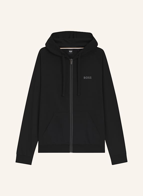 BOSS Loungewear Jacke AUTHENTIC JACKET H Regular Fit SCHWARZ
