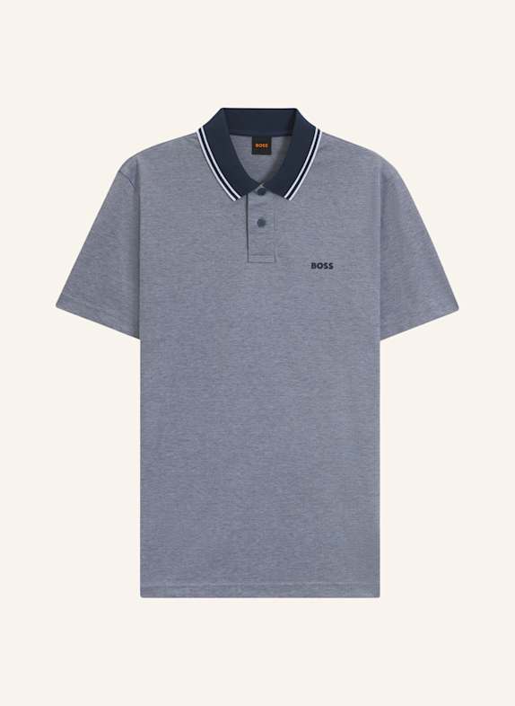 BOSS Piqué-Poloshirt PEOXFORDNEW BLAU