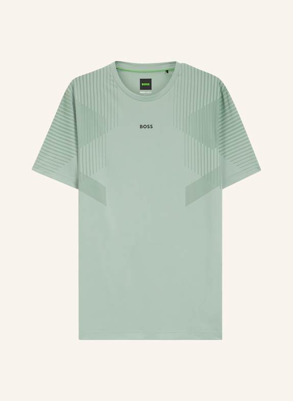 BOSS T-Shirt TS_ACTIVE PUSH Slim Fit HELLGRÜN