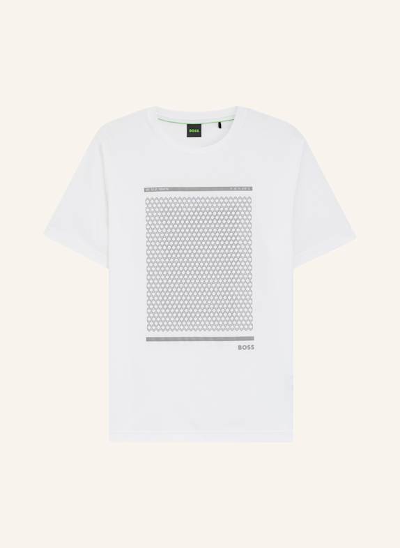BOSS T-Shirt TS_TOUR PRINT Regular Fit WEISS