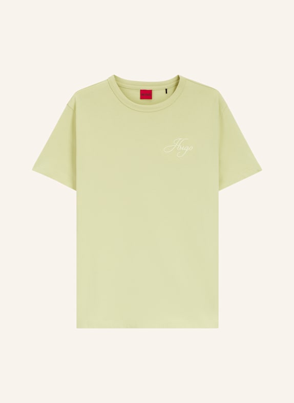 HUGO T-Shirt DAMACIA_7 Regular Fit BEIGE