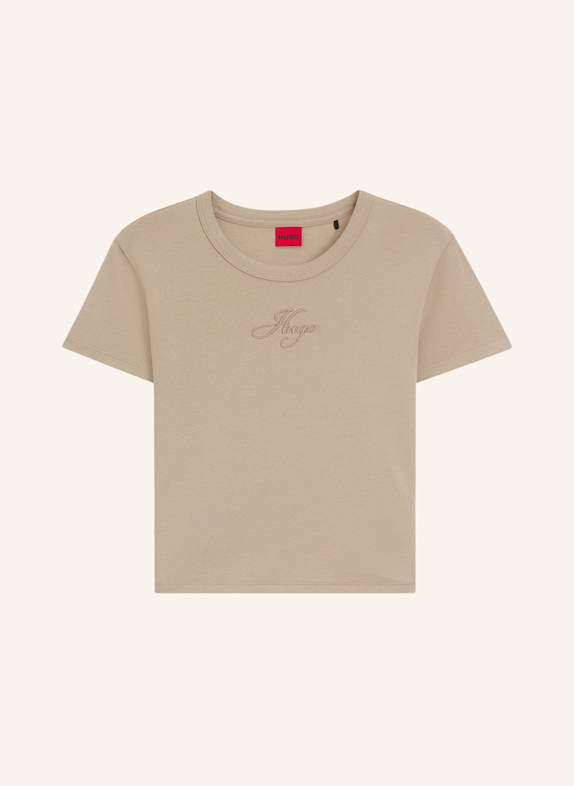 HUGO T-Shirt DELANOR_3 HELLBRAUN