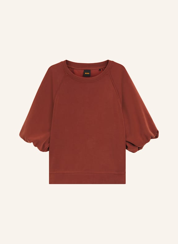 BOSS Sweatshirt C_ETAMI Oversize Fit DUNKELROT