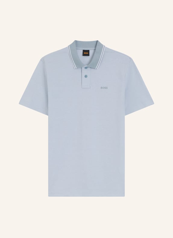 BOSS Piqué-Poloshirt PEOXFORDNEW HELLBLAU