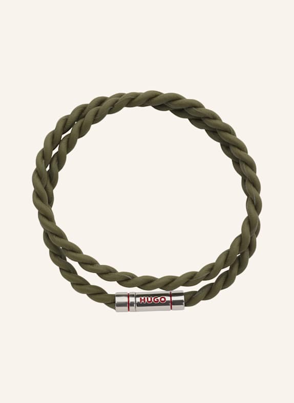 HUGO Armband E-DOUBLEBRAID4-BRA GRÜN