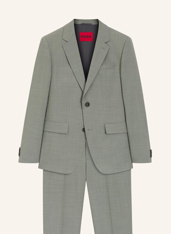 HUGO Business Anzug HENRY-GETLIN253X Slim Fit HELLGRÜN