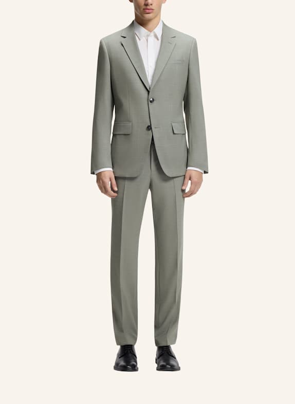 HUGO Anzug HENRY-GETLIN253X Slim Fit HELLGRÜN
