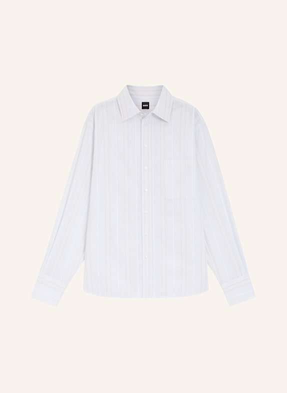 BOSS Business Bluse SATURDAY_1 Relaxed Fit HELLBLAU