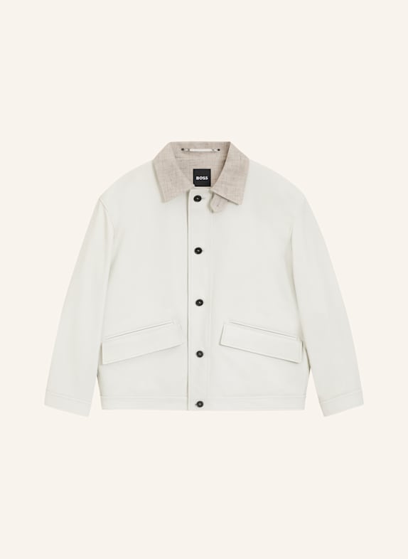 BOSS Lederjacke CLEAK_RW WEISS
