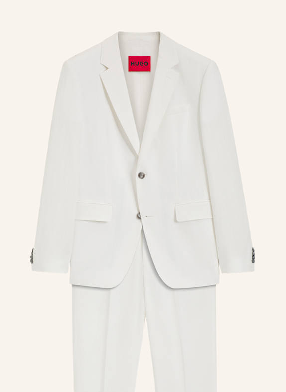 HUGO Business Anzug HENRY-GETLIN253X Slim Fit WEISS