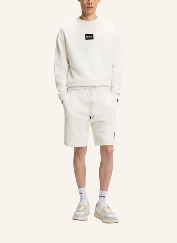 HUGO Kurze Hose DARIX Relaxed Fit WEISS