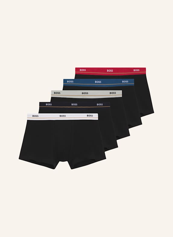 BOSS Boxershort TRUNK 5P ESSENTIAL WEISS
