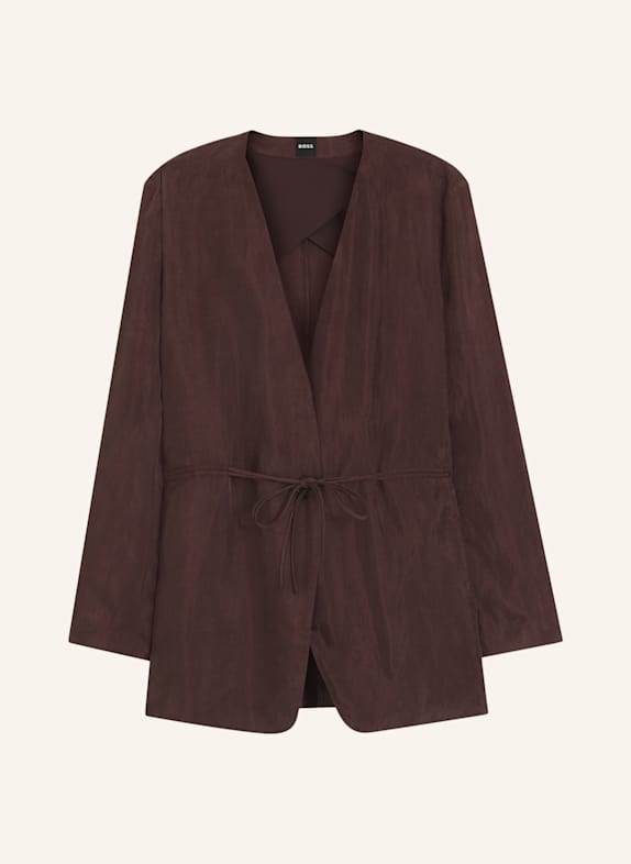 BOSS Blazer JASIANATI Regular Fit DUNKELBRAUN