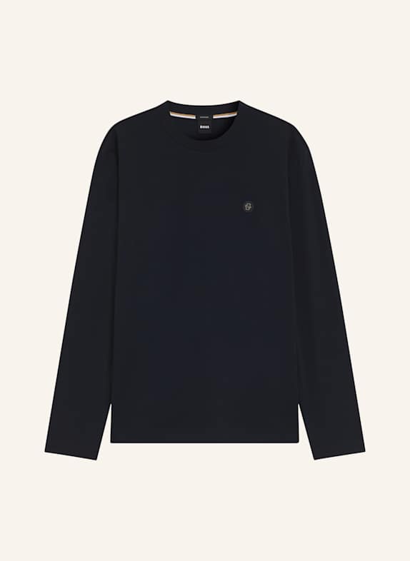 BOSS T-Shirt TOWNLEY 01_TI Regular Fit DUNKELBLAU