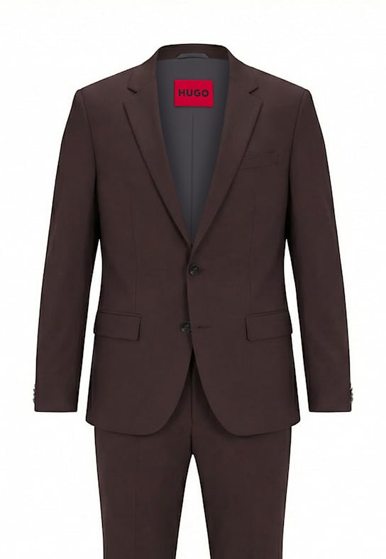 HUGO Business Anzug HENRY/GETLIN232X Slim Fit BRAUN