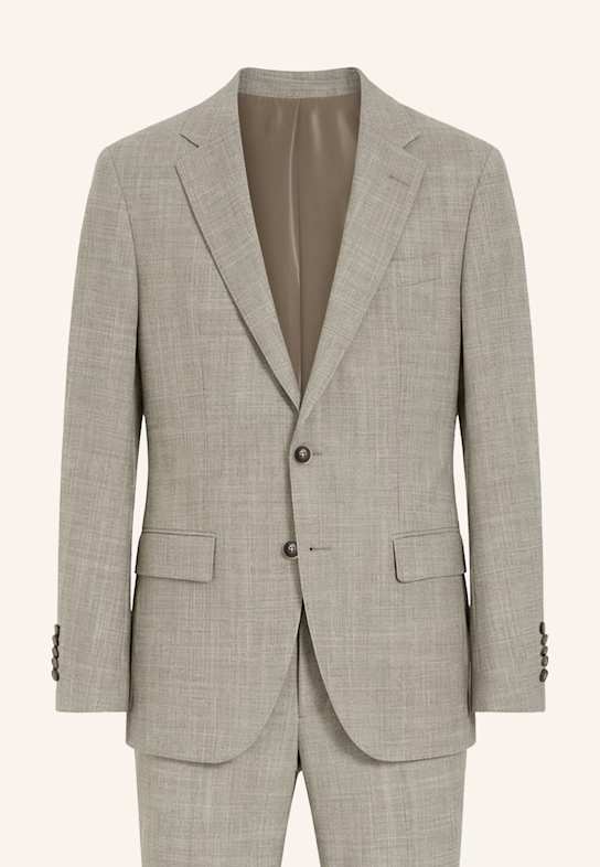 BOSS Business Anzug L-HARVERS-2PCS-241 Slim Fit KHAKI