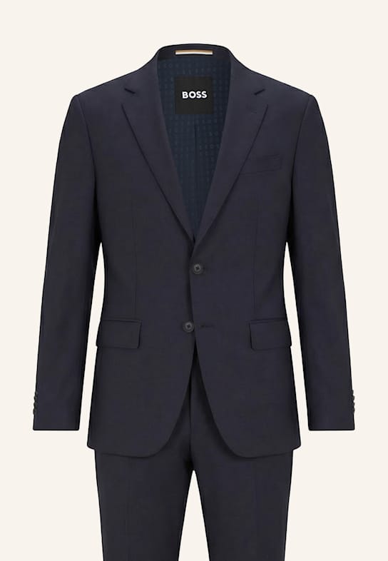 BOSS Business Anzug C-HUGE-2PCS-PK-261 Slim Fit DUNKELBLAU