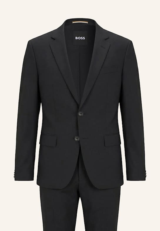 BOSS Business Anzug H-HUGE-2PCS-224 Slim Fit DUNKELGRAU