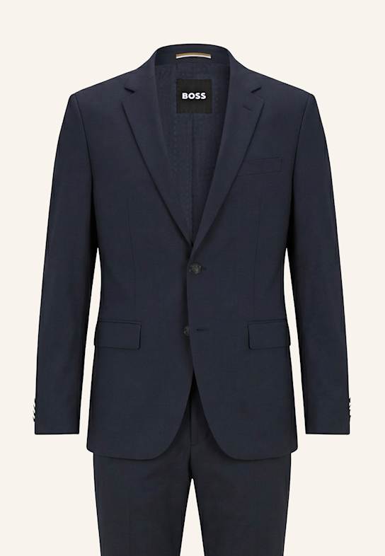 BOSS Business Anzug H-HUGE-2PCS-224 Slim Fit BLAU