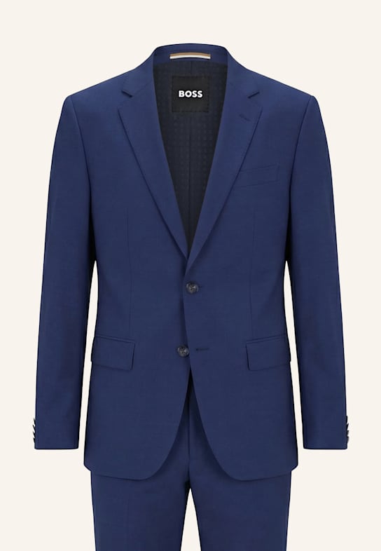 BOSS Business Anzug H-HUGE-2PCS-224 Slim Fit DUNKELBLAU