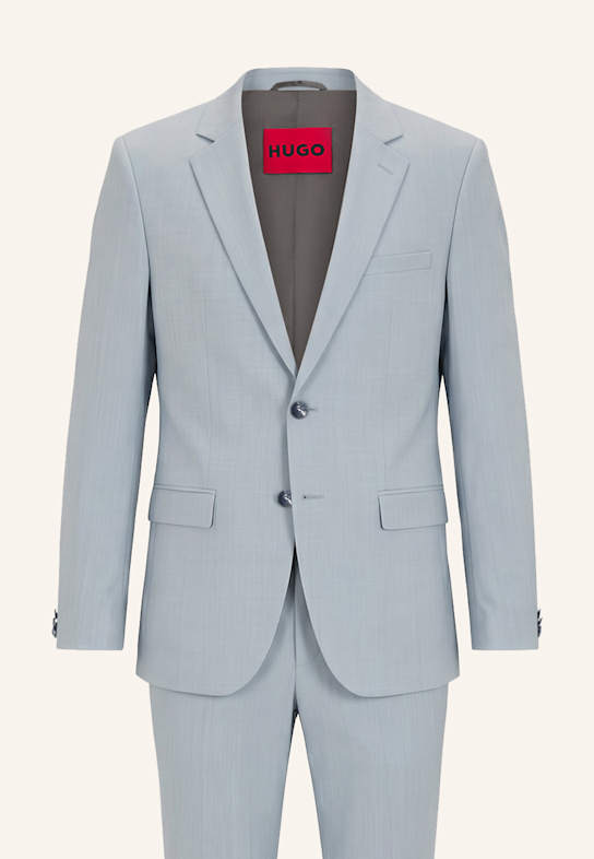 HUGO Business Anzug ARTI-HESTEN253X Extra-Slim Fit BLAU
