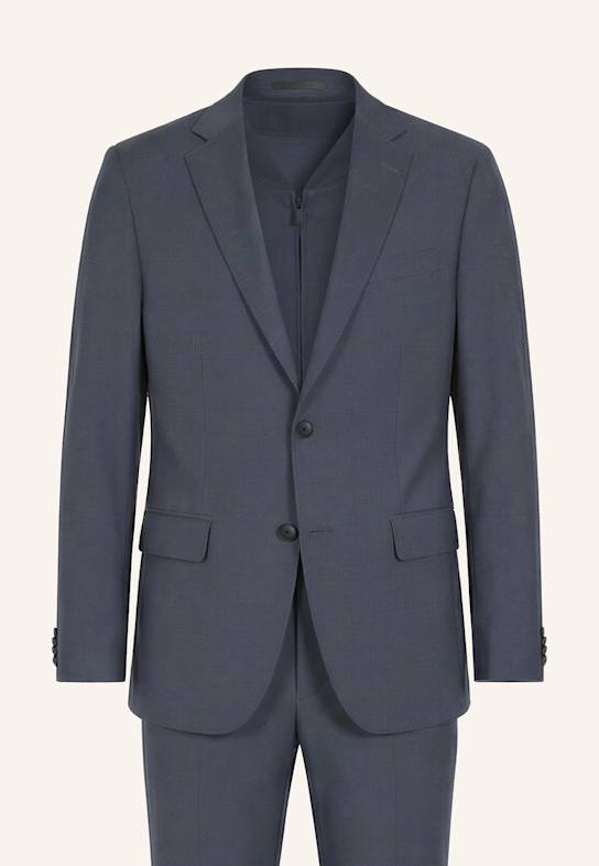 BOSS Business Anzug P-HUGE-3PCS-WG-261 Slim Fit BLAU