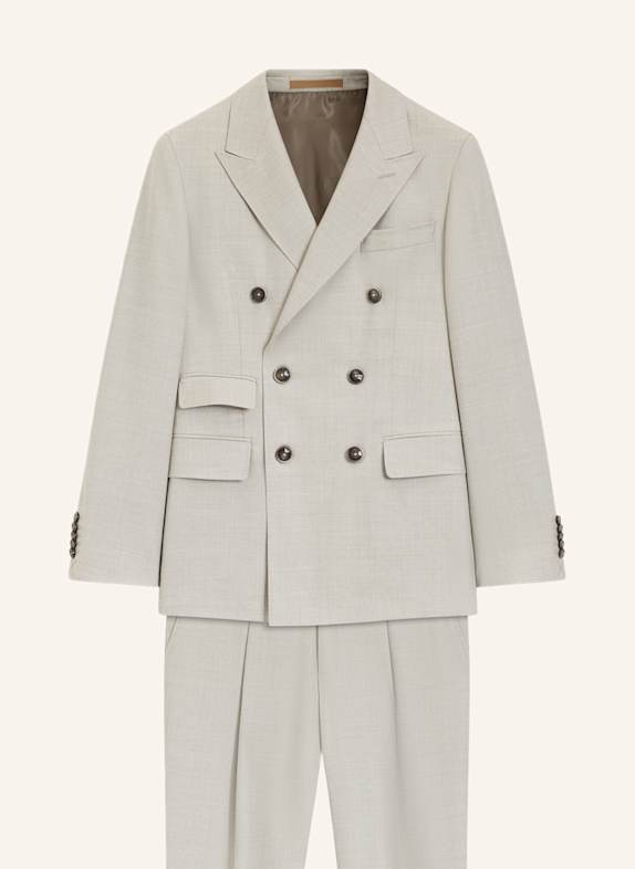 BOSS Business Anzug L-HESTON-2PCS-DB-252 Slim Fit KHAKI