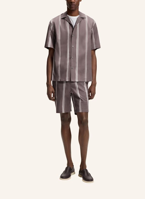 BOSS Hemd C-LARS-CAMP-262 Relaxed Fit LILA