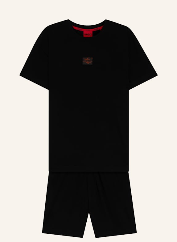 HUGO Pyjama-Set GALAXY SHORT SET Regular Fit BLAU