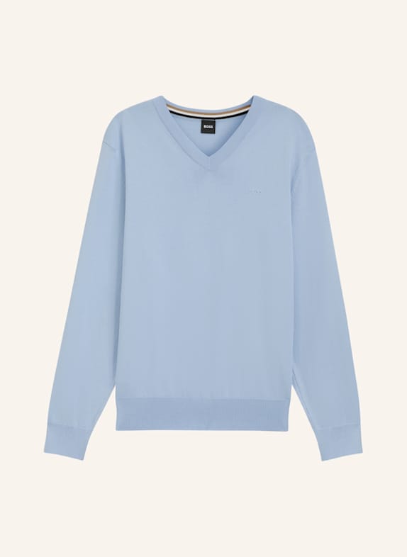 BOSS Pullover UPACELLO-L Regular Fit HELLBLAU