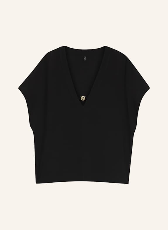 BOSS Strand-Oberteil DOUBLE B_TOP SCHWARZ