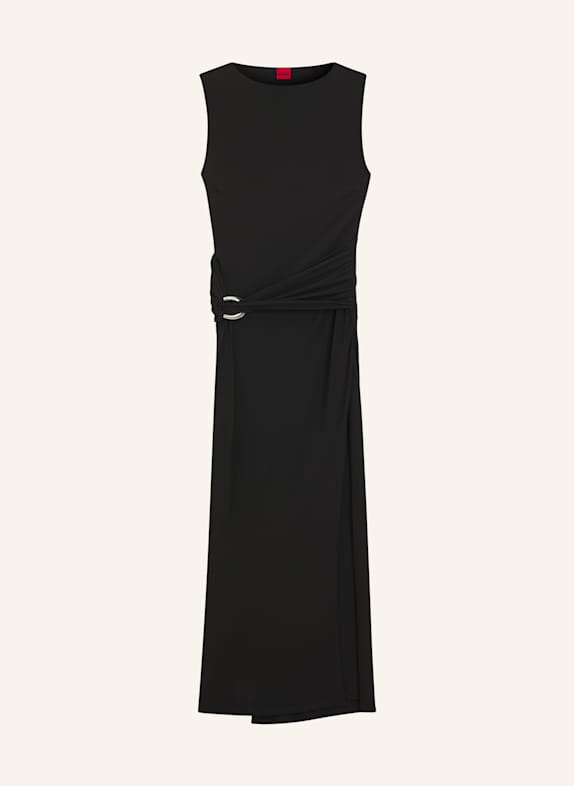 HUGO Jersey-Kleid NASTASIEL Slim Fit SCHWARZ